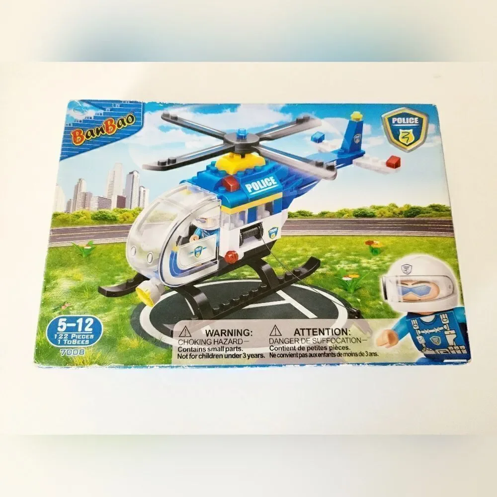 NIB Lego brick helicopter building set